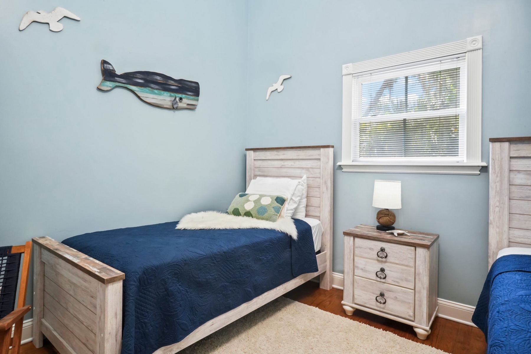 DeHaven navy sitting room