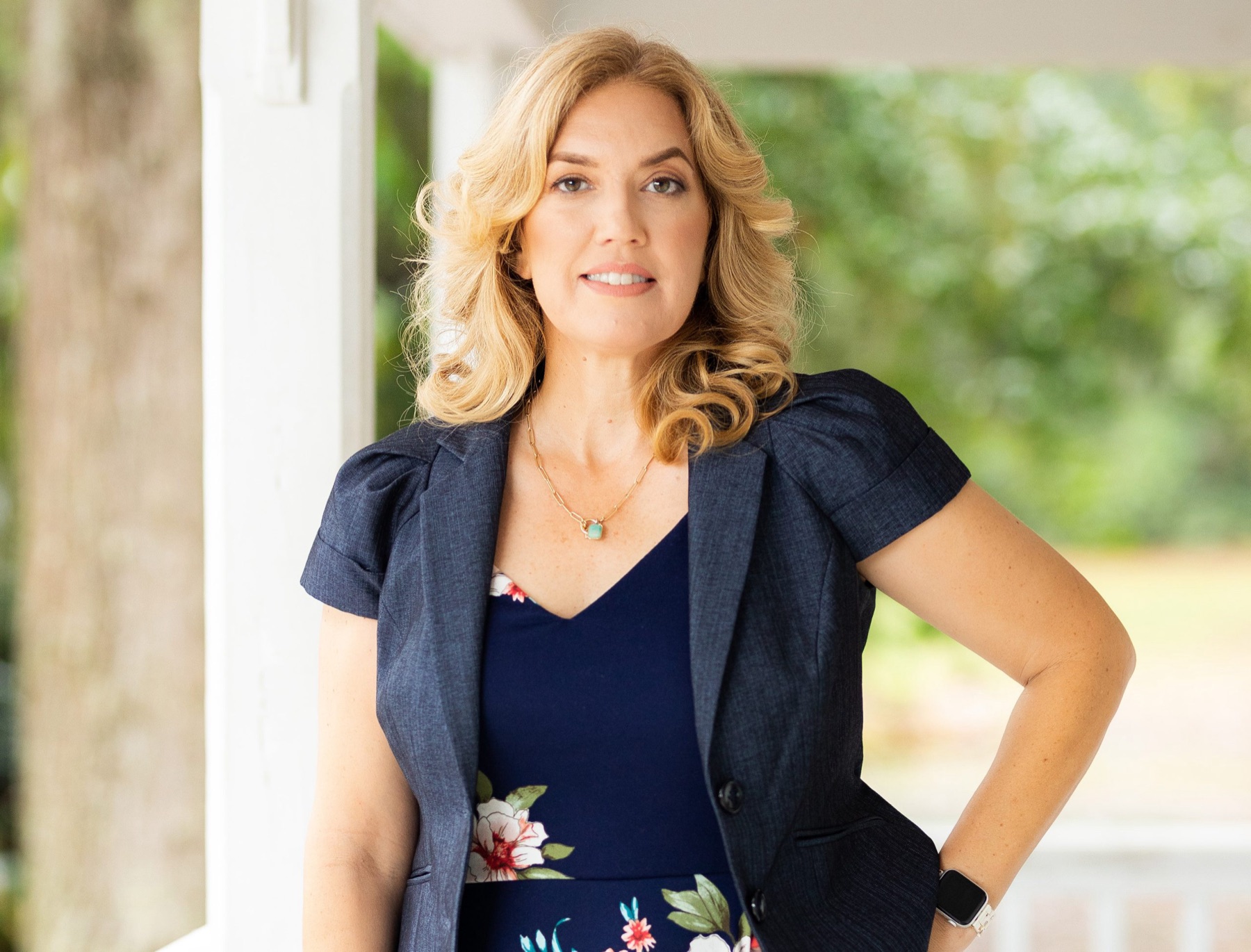 Gina Graham styling a staged living room